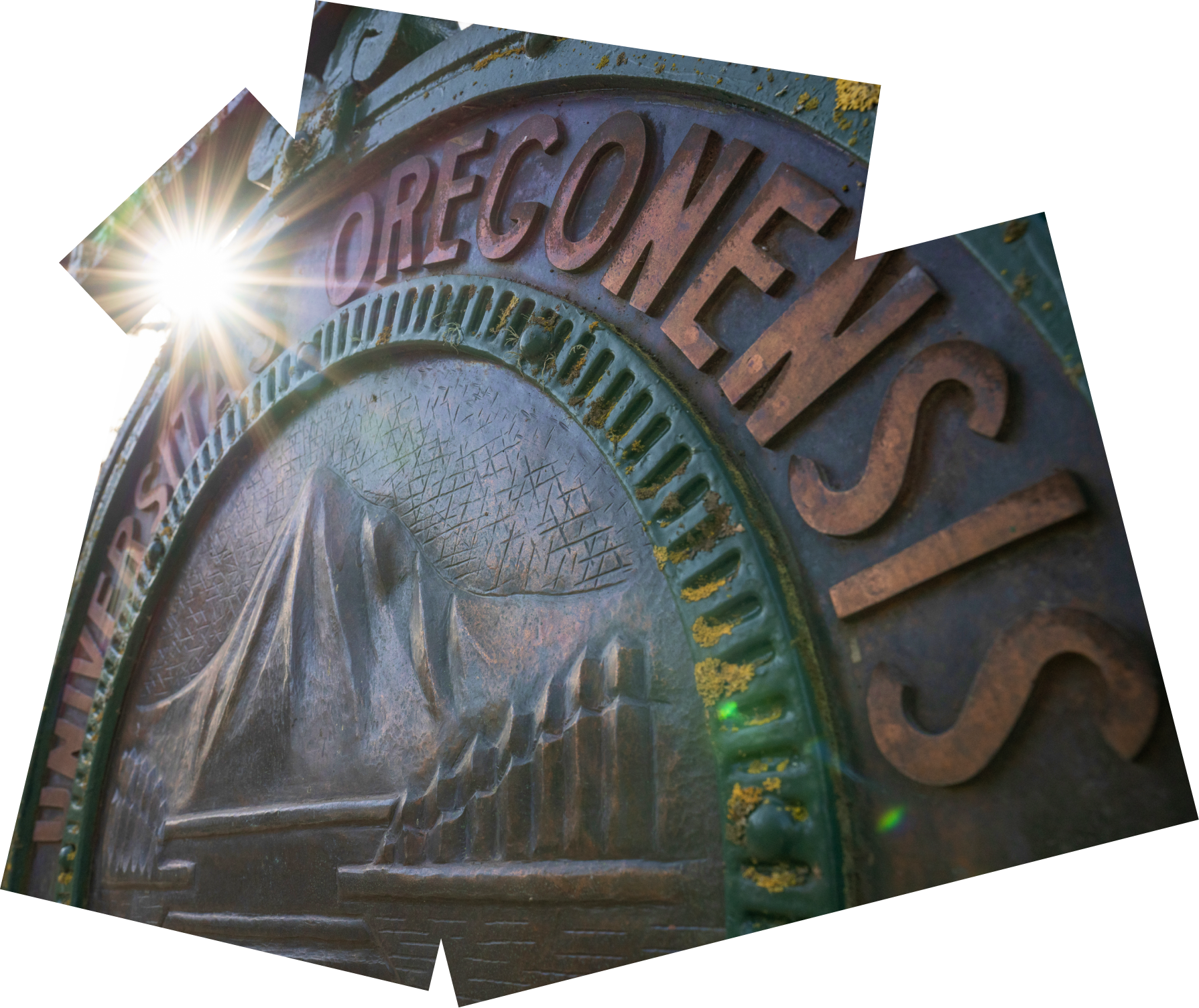 Close up of UO seal at Dad's Gate station