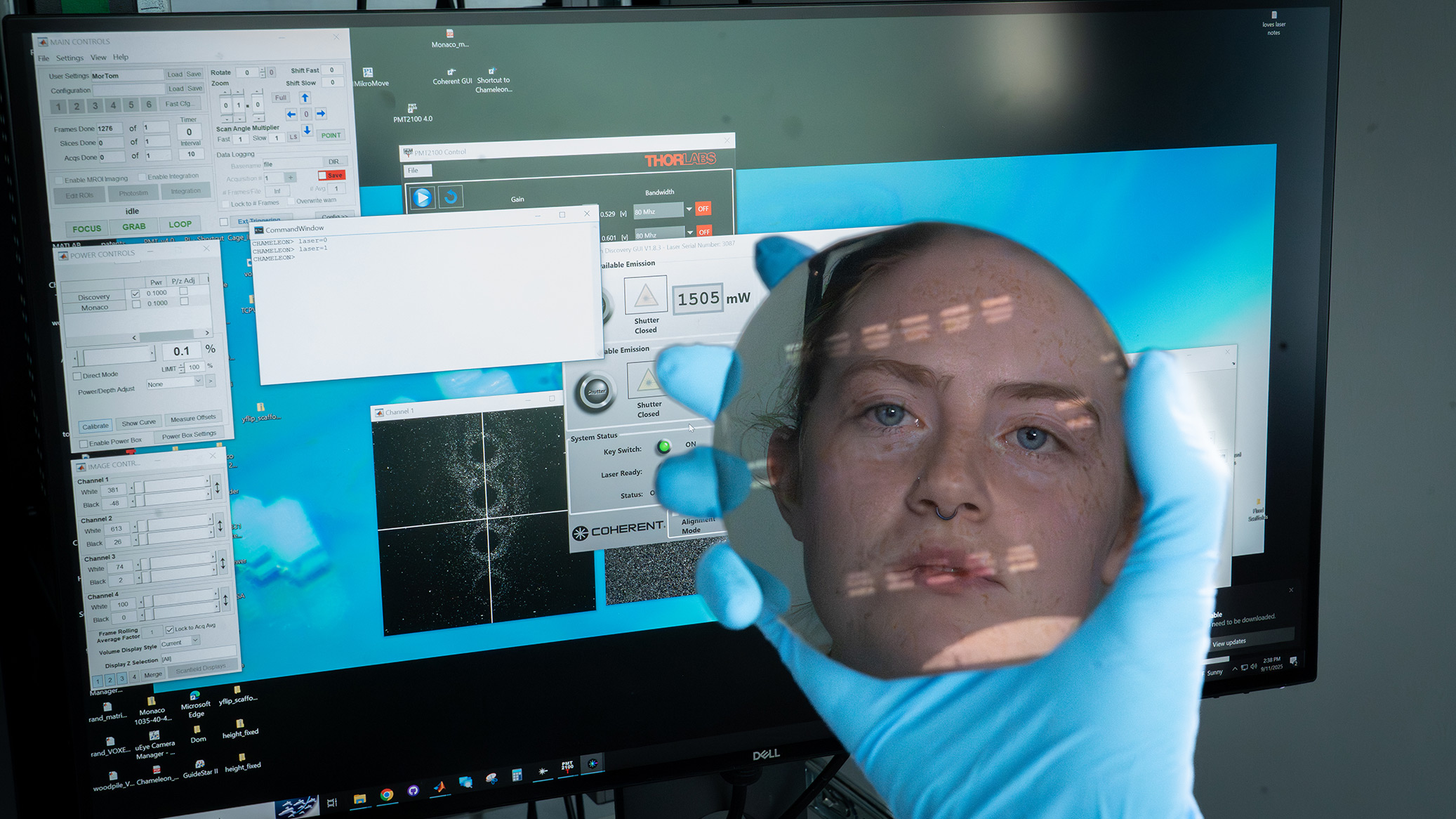 Student looking into the future