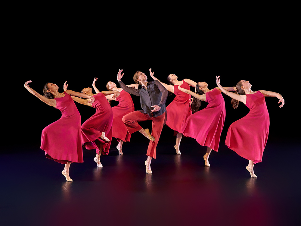 A group of dancers performing