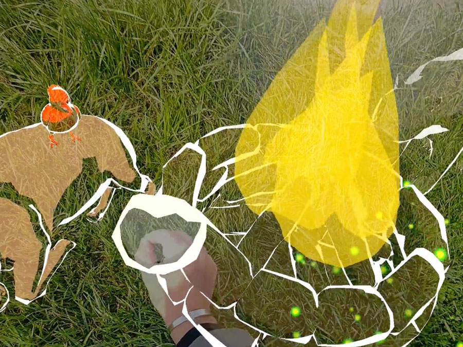 augmented reality campfire