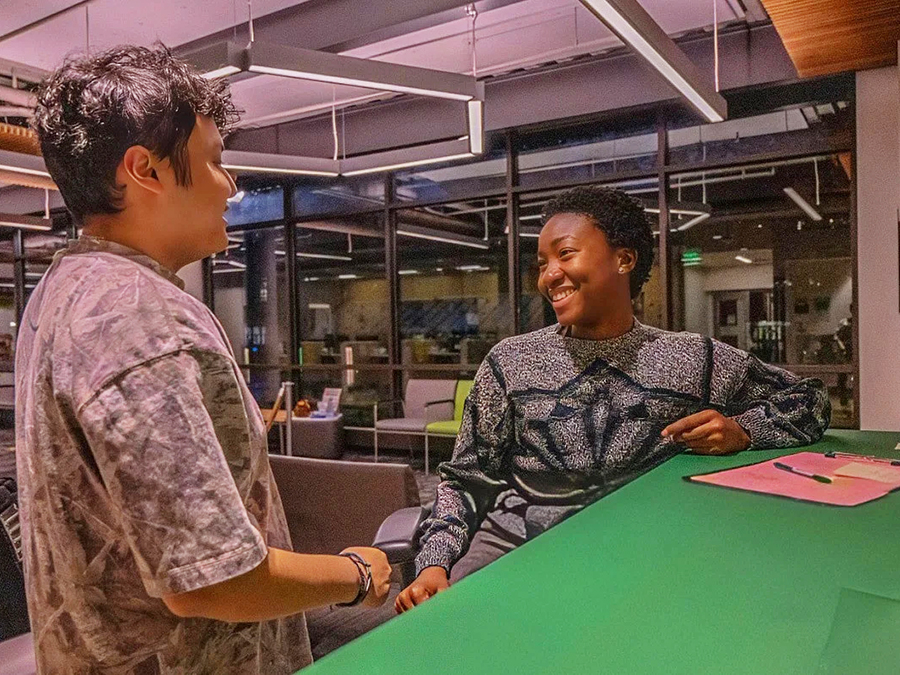 Students conduct collaborative research in University of Oregon facilities.