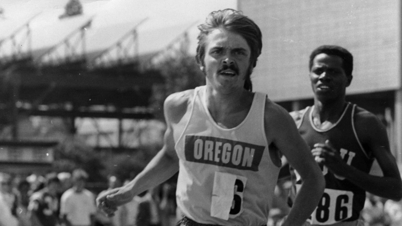 Steve Prefontaine running in a race