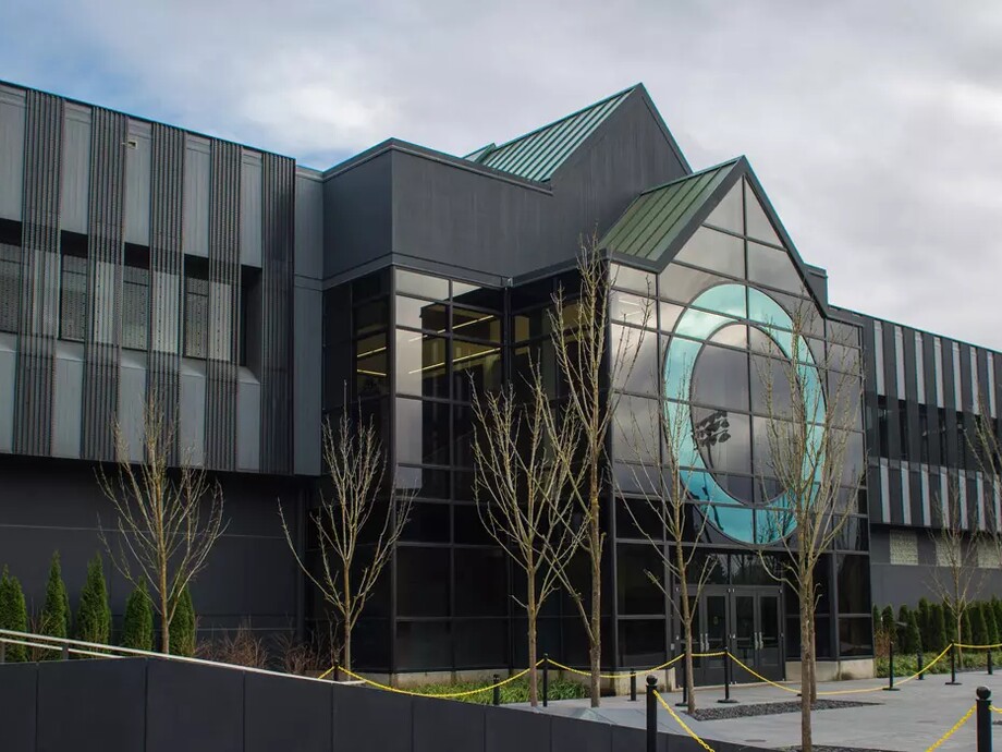The Casanova Center stands beneath an overcast sky.