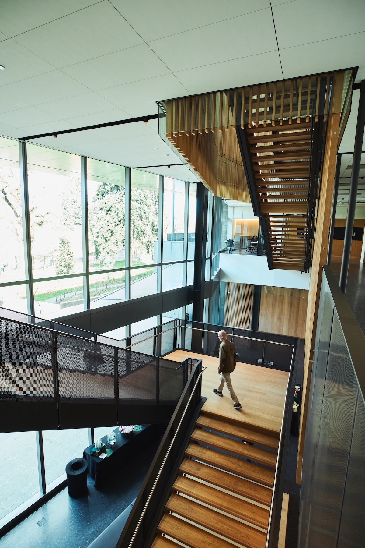 Interior of the Knight Campus at the University of Oregon.
