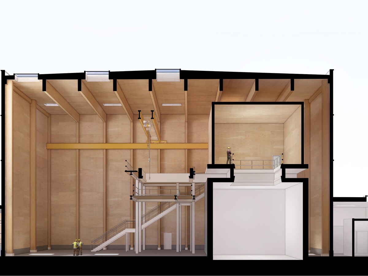 Architectural rendering of an Oregon Acoustic Research Laboratory testing chamber.