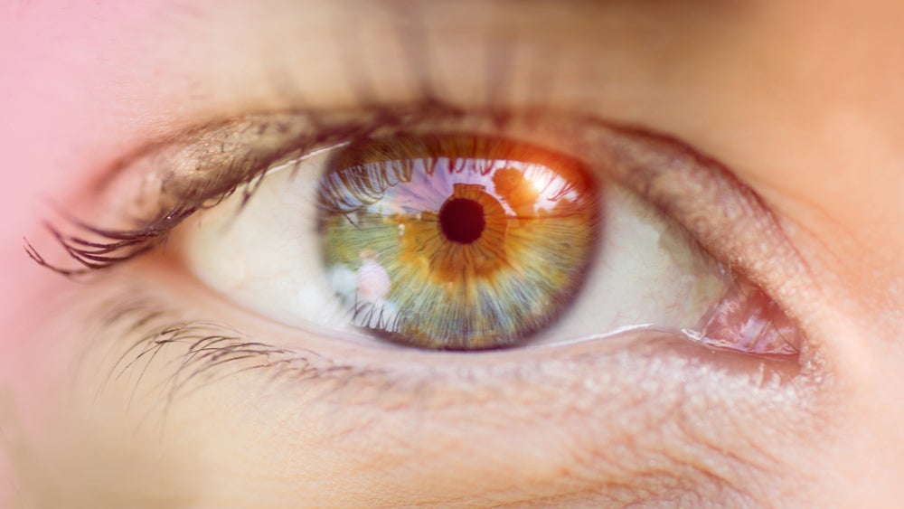 A close-up of a human eye.
