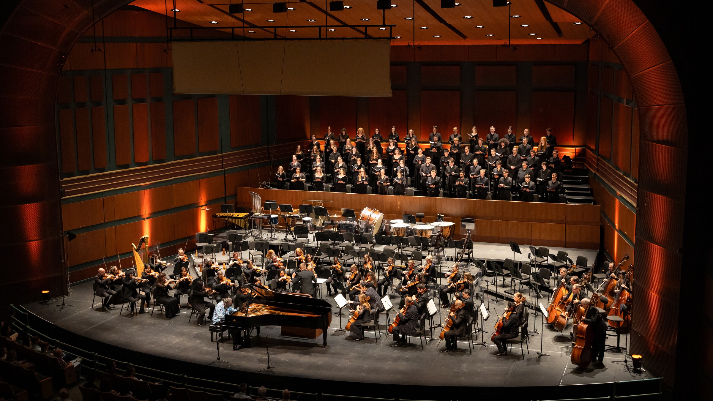 Musicians perform together during the Oregon Bach Festival.